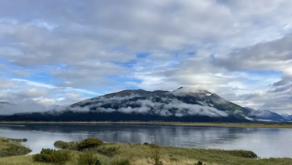 A mountain in the Turnagain Arm of Alaska's Cook Inlet